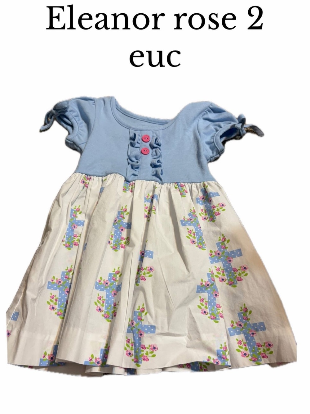 Eleanor rose size 2 Christian religion cross dress
